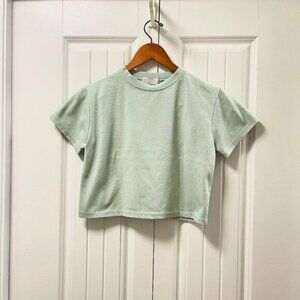 Naning9 Cropped Tee Sage Green